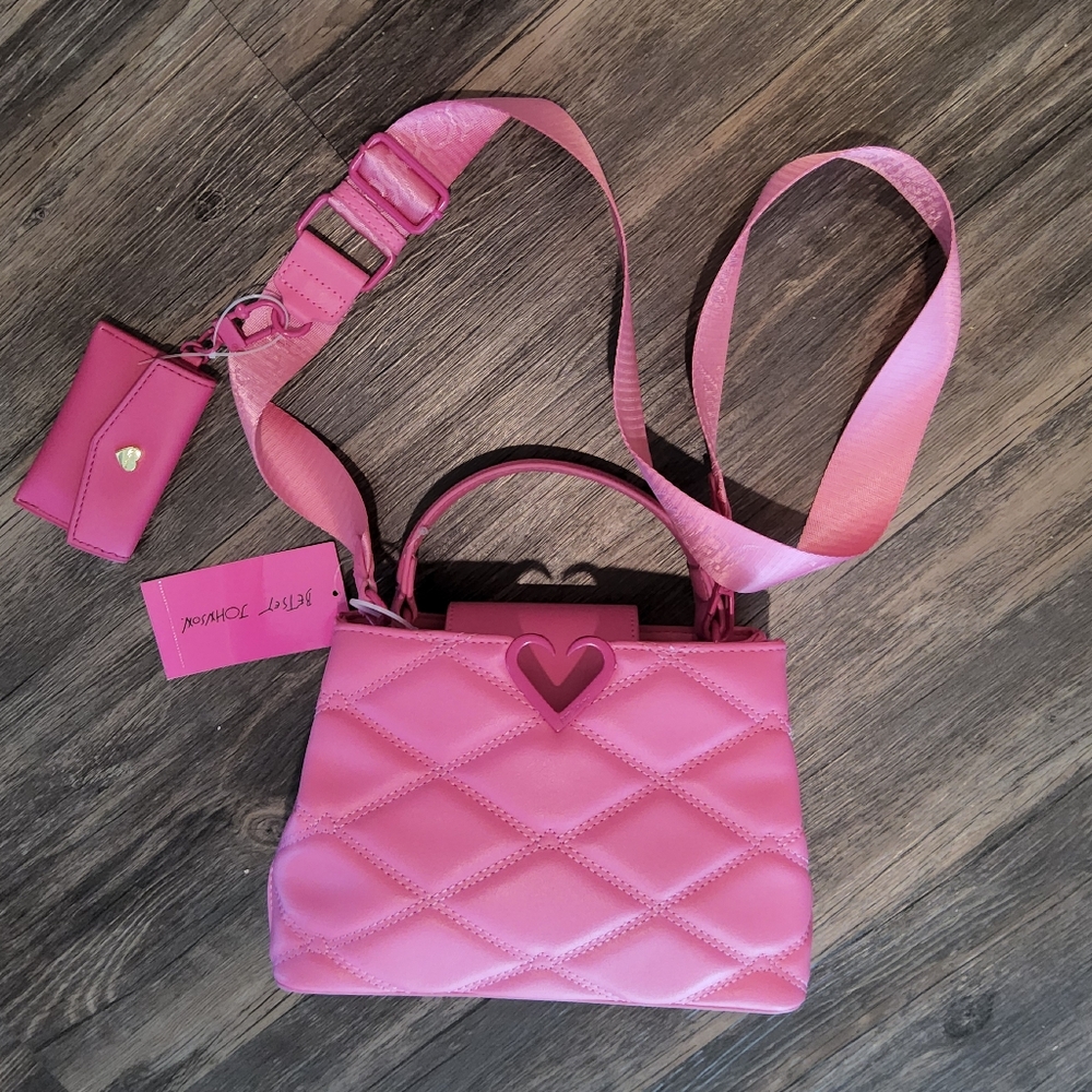 Betsey Johnson XOHATTIE Crossbody Bag -  Bubblegum Pink